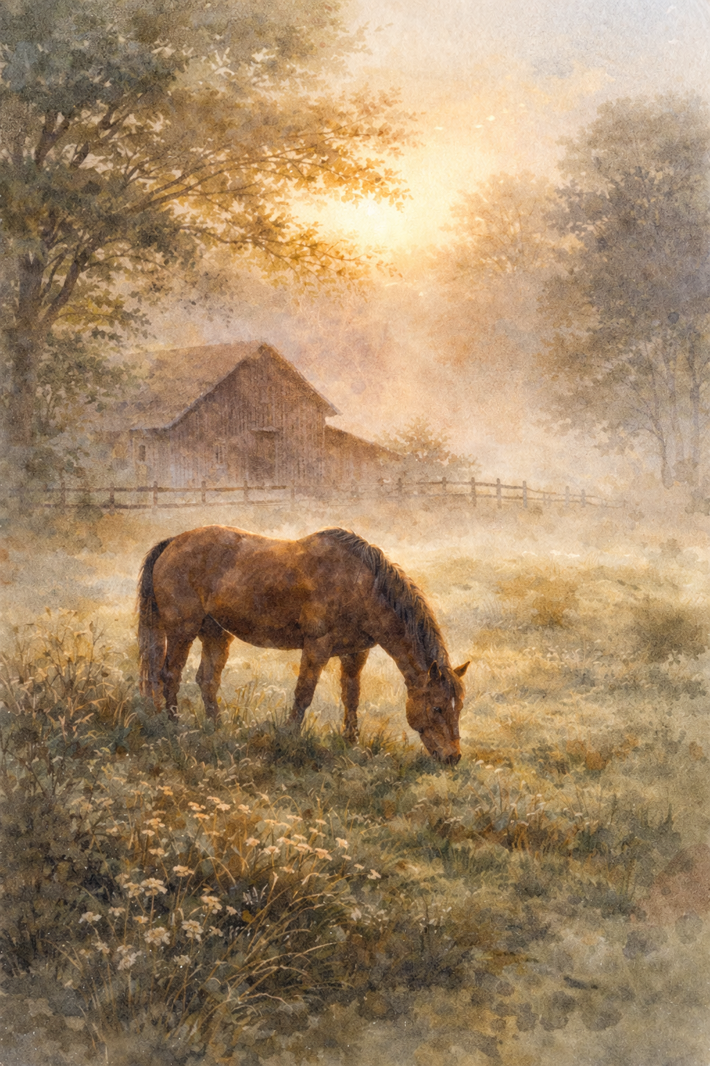 AI generated watercolor